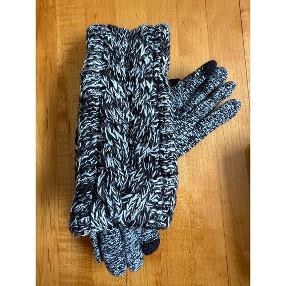 Soft Cable Knit Touchscreen Gloves and Headband Set S/M New Choose Color - Picture 3 of 8